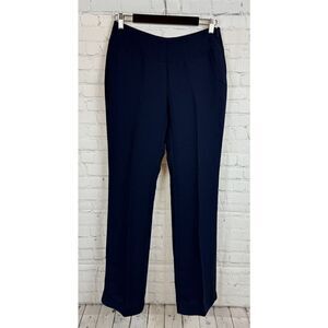 CABI blue classic wide leg dress pants size 4